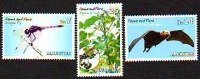 Mauritius  2014  3 Werte  **  Flughund / Libelle / Purgiernuss
