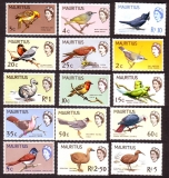 Mauritius  1965  15 Werte  **  FM  Vögel