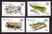 Mauritius  1998  4 Werte  **  Geckos