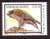Mayotte  2010  1 Wert  **  Mayotte - Echsenhabicht