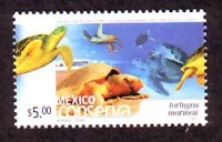 Mexiko  2002  1 Wert  **  Seeschildkröten