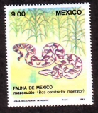 Mexiko  1983  1 Wert  **  Schlange