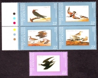 Mikronesien  1985  5 Werte  **  ZD + 1  Vögel - Audubon