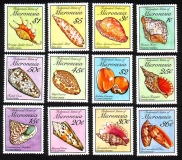Mikronesien  1989  12 Werte  **  Meeresschnecken und Muscheln