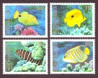 Mikronesien  1993  4 Werte  **  Meeresfische  FM 1