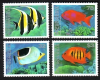 Mikronesien  1995  4 Werte  **  Meeresfische  FM 5