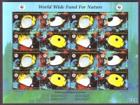 Mikronesien  1997  16 Werte  **  KLB  Schmetterlingsfische  WWF