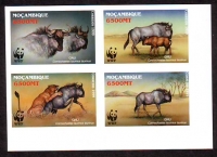 Mocambique  2000  4 Werte  **  ZD  B  Streifenknu  WWF