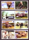 Mocambique  2002  4 Werte + 4 ZF  **  4 ZD  Savannenelefant  WWF