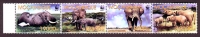 Mocambique  2002  4 Werte  **  ZD-Streifen  Savannenelefant  WWF