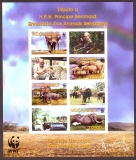 Mocambique  2002  4 Werte + 4 ZF  **  KLB  B  Savennenelefant  WWF