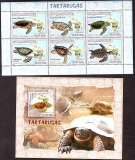 Mocambique  2007  6 W. + 1 Bl.  **  KLB  Schildkröten