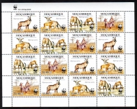 Mocambique  2010  16 Werte  **  KLB  Pferdeantilope  WWF