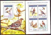 Mocambique  2014  4 W. + 1 Bl.  **  KLB  Tauben