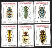 Mocambique  1978  6 Werte  **  Bockkäfer