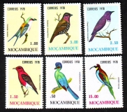 Mocambique  1978  6 Werte  **  Heimische Vögel