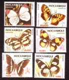 Mocambique  1979  6 Werte  **  Schmetterlinge