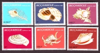 Mocambique  1980  6 Werte  **  Meeresschnecken