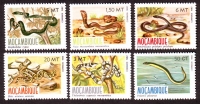 Mocambique  1982  6 Werte  **  Heimische Schlangen