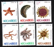 Mocambique  1982  6 Werte  **  Stachelhäuter