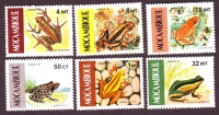 Mocambique  1985  6 Werte  **  Heimische Frösche