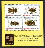 Mocambique  1997  1 Block  **  Heimische Käfer