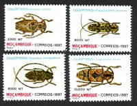 Mocambique  1997  4 Werte  **  Heimische Käfer