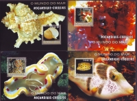 Preview: Mocambique  2002  25 Blöcke  **  Welt des Meeres