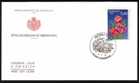 Monaco  1995  1 Wert auf 1 FDC  Papageitulpen