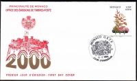 Monaco  1999  1 Wert auf 1 FDC  Blumengebinde