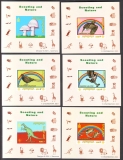 Preview: Mongolei  2001  20 Blöcke  **  geschnitten  Vögel / Flora / Tiere / Pilz