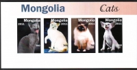 Mongolei  2011  4 Werte  **  KLB  Hauskatzen
