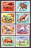 Mongolei  1967  8 Werte  **  Prähistorische Tiere