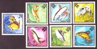 Mongolei  1975  7 Werte  **  Heimische Fische