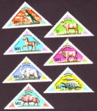 Mongolei  1977  7 Werte  **  Prähistorische Tiere