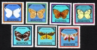 Mongolei  1986  7 Werte  **  Schmetterlinge