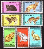 Mongolei  1987  7 Werte  **  Hauskatzen