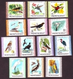 Montserrat  1970  13 Werte  **  Heimische Vögel  FM
