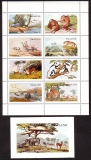 Nagaland  1974  8 W. + 1 Bl.  **  KLB  Wildtiere