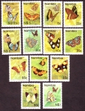 Namibia  1993  13 Werte  **  Schmetterlinge  FM