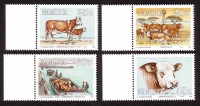 Namibia  1993  4 Werte  **  Simmentaler Zuchtrinder