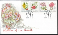 Namibia  1994  4 Werte auf 1 FDC  Küstenblumen