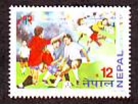 Nepal  1998  1 Wert  **  WM Frankreich