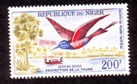 Niger  1961  1 Wert  **  Scharlachspint