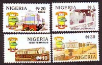 Nigeria  1998  4 Werte  **  Eisenbahnen