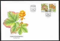 Norwegen  1996  2 Werte auf 1 FDC  Waldbeeren
