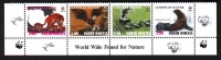 Ossetien - North  2000  4 Werte  **  ZD  Geschützte Tiere  WWF