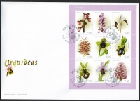 Preview: Portugal  2003  20 Werte auf 3 FDC  Orchideen