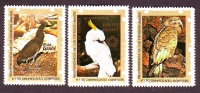 Äquatorialguinea  1976  3 Werte  **  Vögel