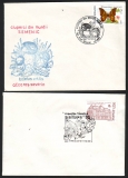 Rumänien  1992  2 Briefe mit Pilzstempel  (05)